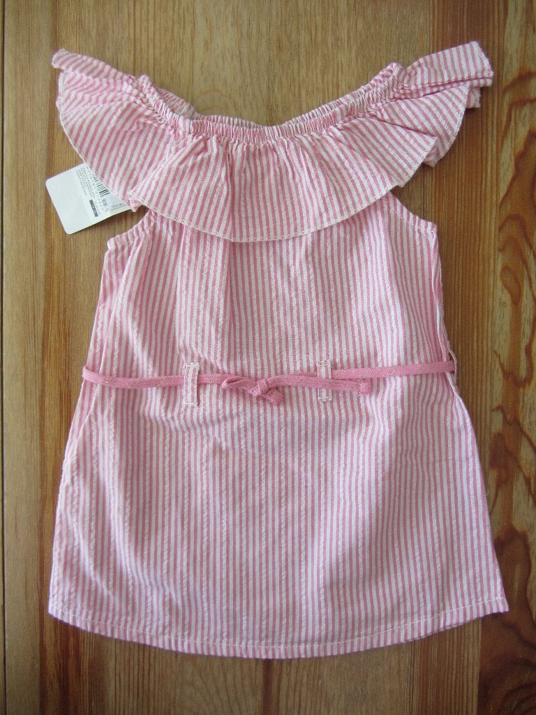 Nieuw roze/wit gestreept zomerjurkje Hema maat 74, Kinderen en Baby's, Ophalen of Verzenden, Nieuw, Meisje, Jurkje of Rokje