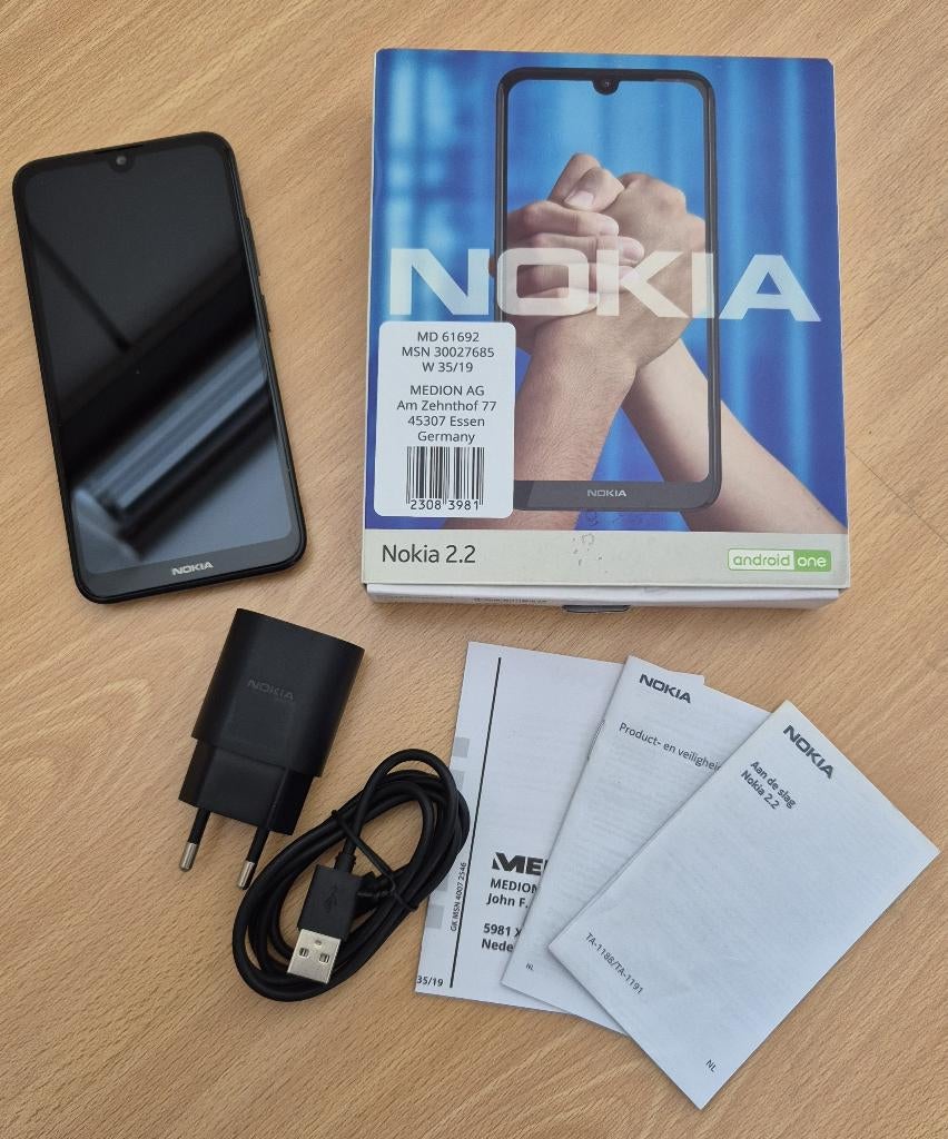 Nokia 2.2 smartphone, Telecommunicatie, Mobiele telefoons | Nokia, Zwart, Touchscreen, Nieuw, Ophalen of Verzenden