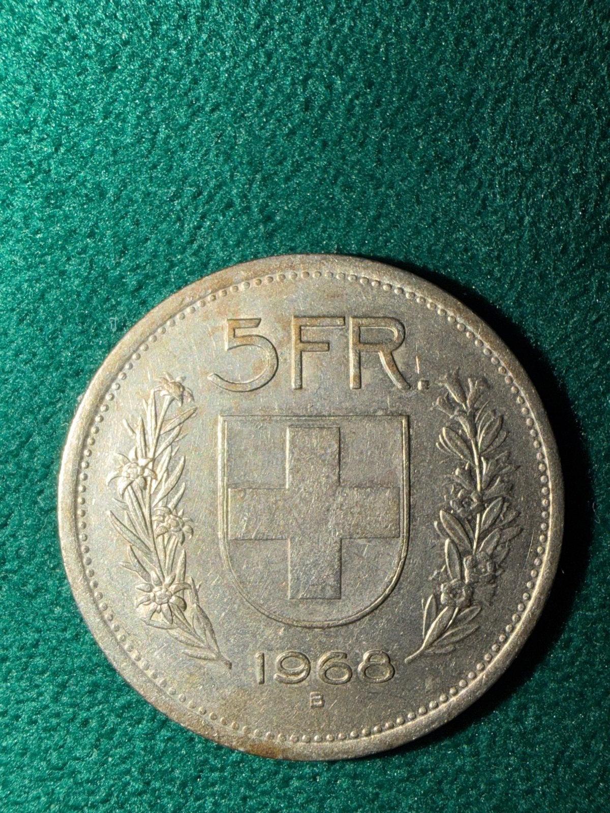 Zwitserse 5 Franken munten (1968, 1974, 1976, 1977), Postzegels en Munten, Ophalen of Verzenden, Overige landen, Setje