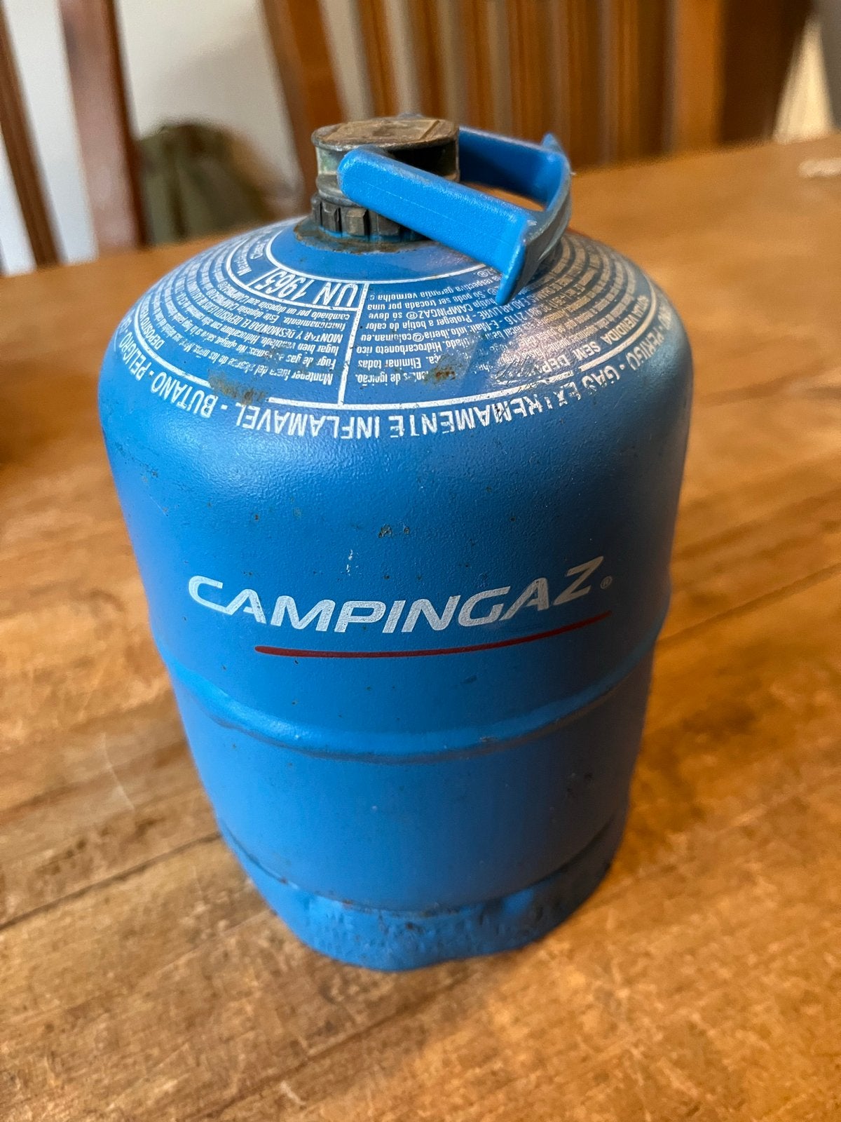 Campingaz 901 Gasfles - leeg - voor kamperen in bv Frankrijk, Ophalen of Verzenden, Gebruikt