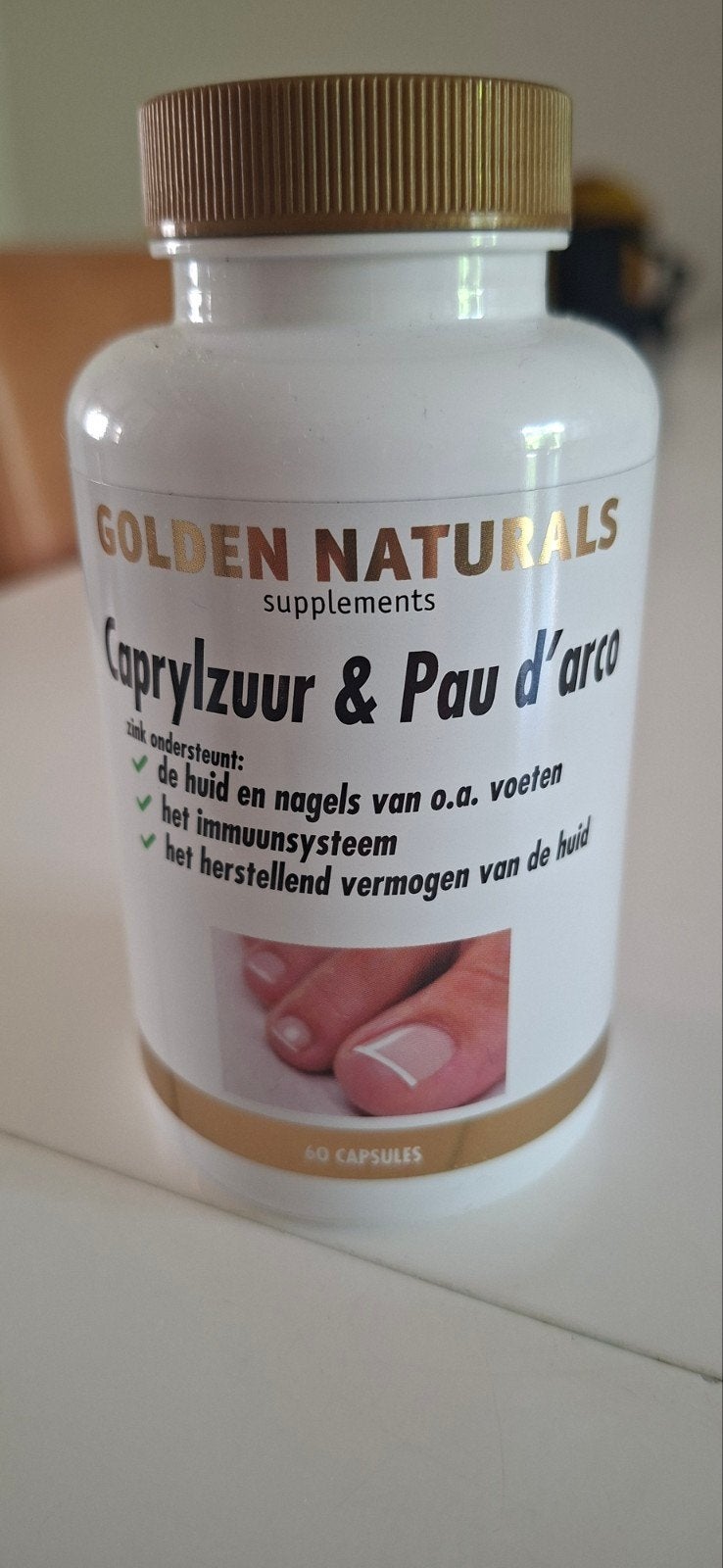schimmelnagels?: Golden Naturals Caprylzuur & Pau d'Arco - 4, Ophalen of Verzenden, Zo goed als nieuw, Overige typen