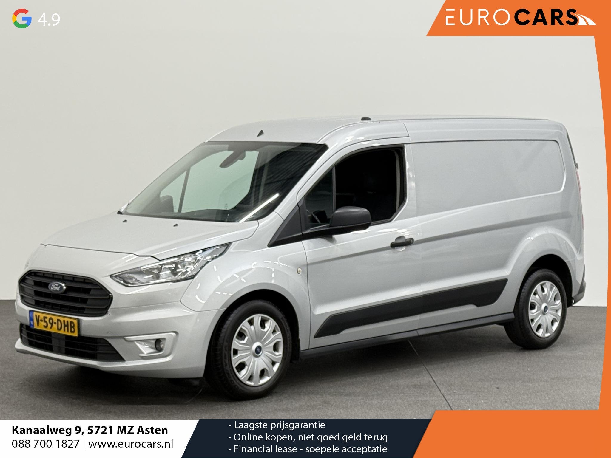 Ford Transit Connect 1.5 EcoBlue L2 Trend Handel/Export Airc, Stof, Gebruikt, 4 cilinders, Start-stop-systeem