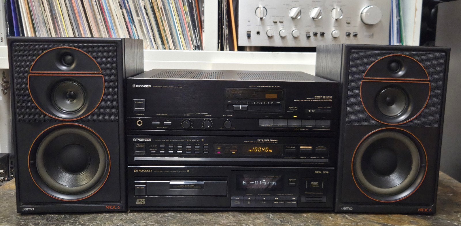 Pioneer stereoset met Jamo luidsprekers, Ophalen, ., Cd-speler, Refurbished
