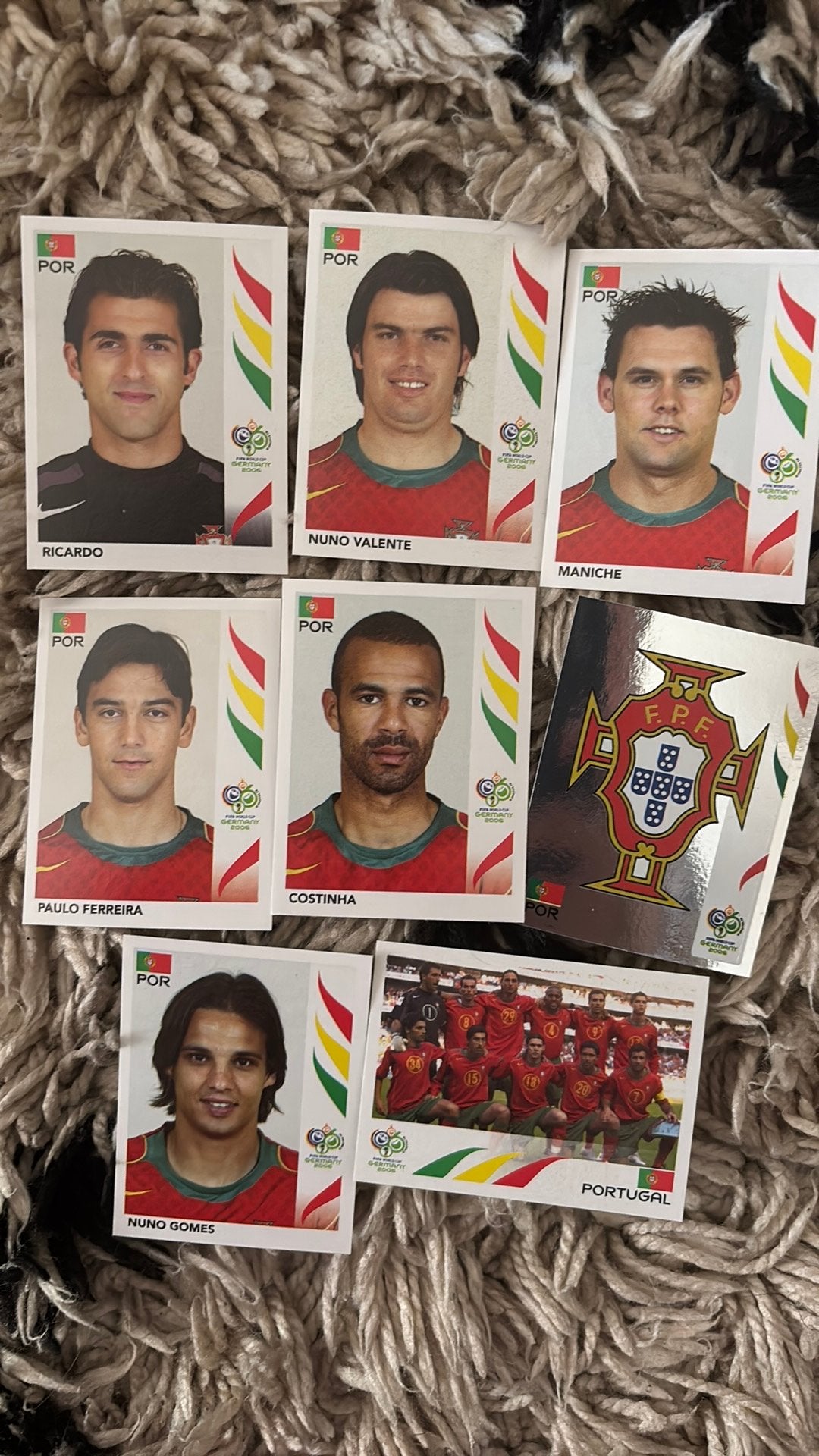 Panini WK2006 stickers als nieuw portugal, Ophalen of Verzenden, Zo goed als nieuw, Buitenlandse clubs, Poster, Plaatje of Sticker