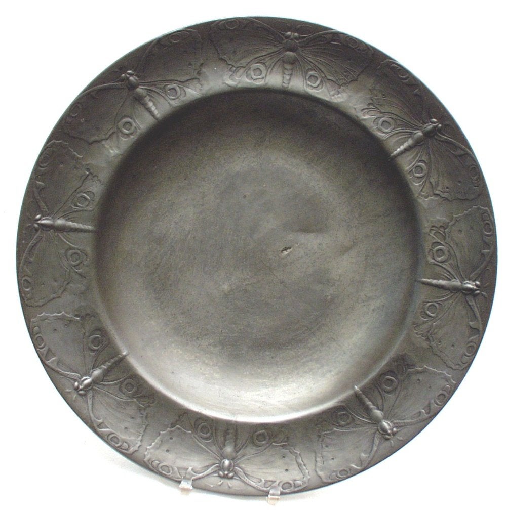 Jugendstile Bord - (40 cm.) - Kayserzinn - Hugo Leven., Ophalen of Verzenden