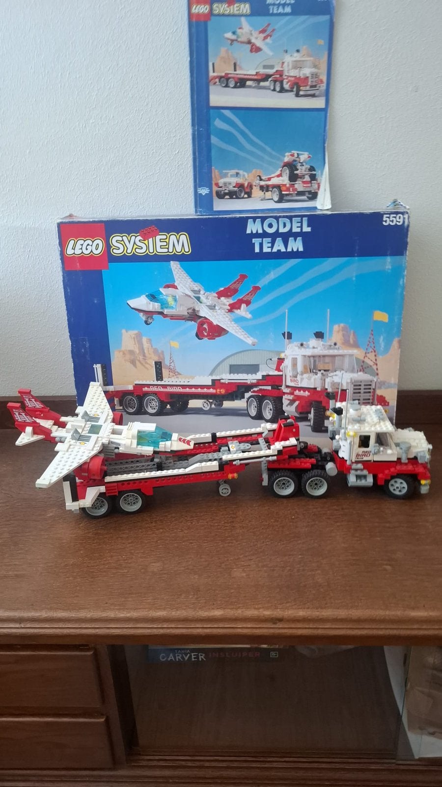 Vintage Lego City Model Team Mach II Red Bird Rig, Ophalen of Verzenden, Zo goed als nieuw, Bus of Vrachtwagen