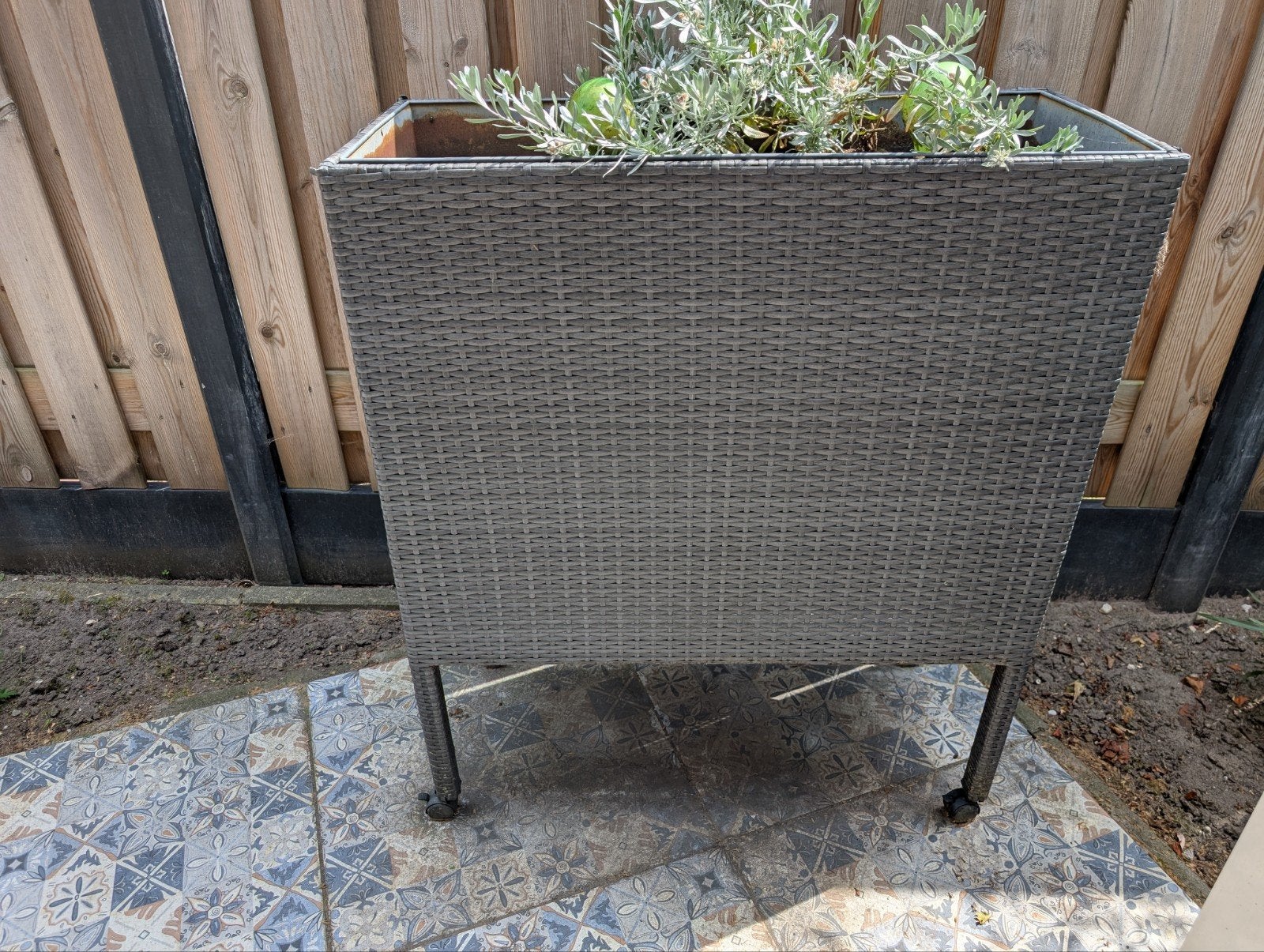 Wicker plantenbak, Tuin en Terras, Ophalen