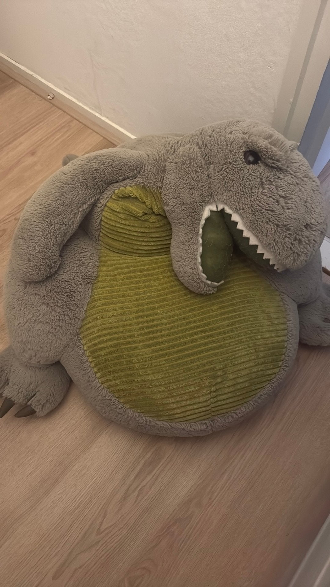 Zitzak Dinosaurus - Goede staat, Ophalen, Dinosaurus, Grijs, Zo goed als nieuw