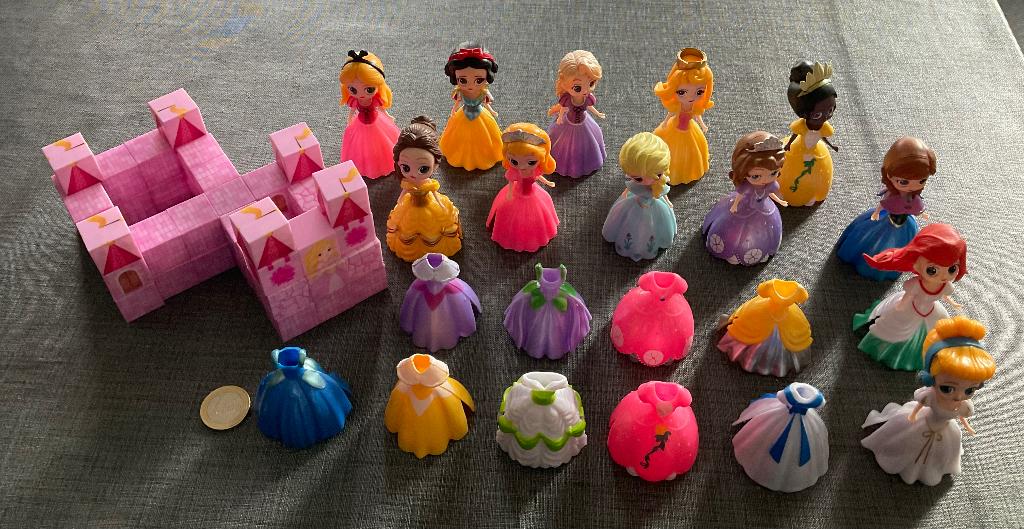 Disney Princess MagiClip poppen en jurken van Mattel - B02, Ophalen, Zo goed als nieuw, Overige typen