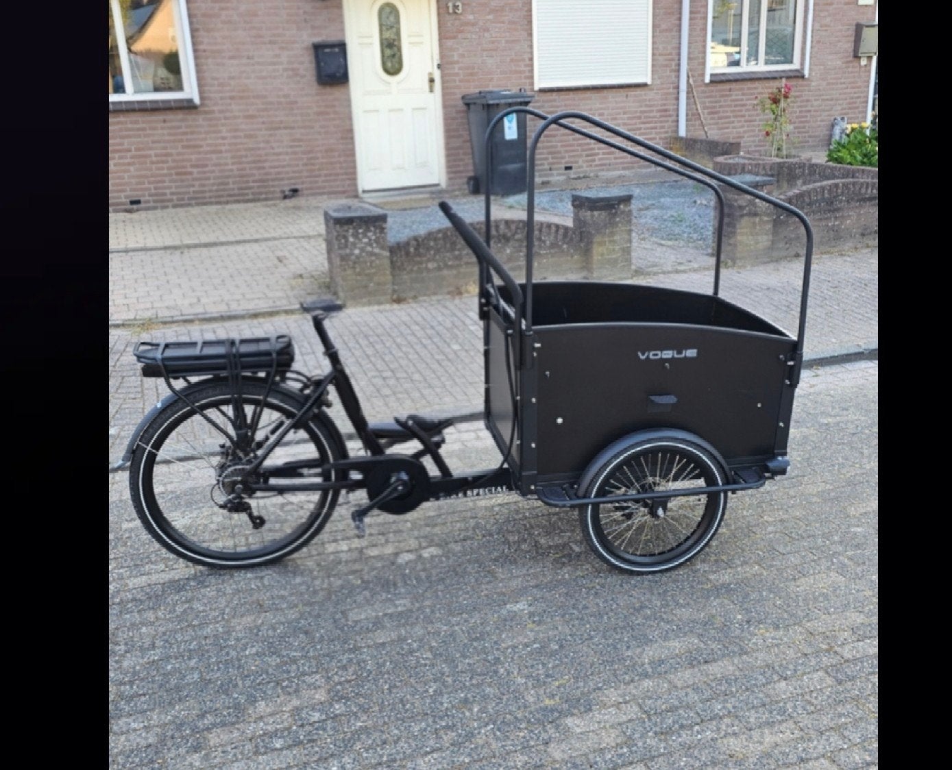 Troy Vogue Elektrische Bakfiets, Fietsen en Brommers, Fietsen | Bakfietsen, Ophalen, Zo goed als nieuw, Overige merken, Huif