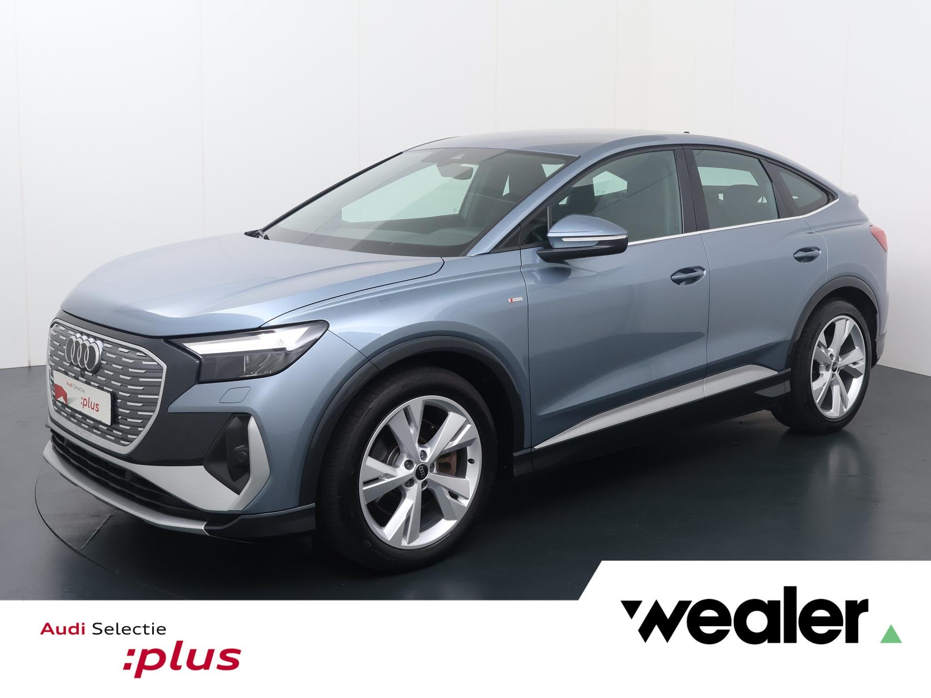 Audi Q4 Sportback e-tron 50 quattro S edition 77 kWh | 299 P, Auto's, Stof, Gebruikt, Zwart, Met garantie (alle)
