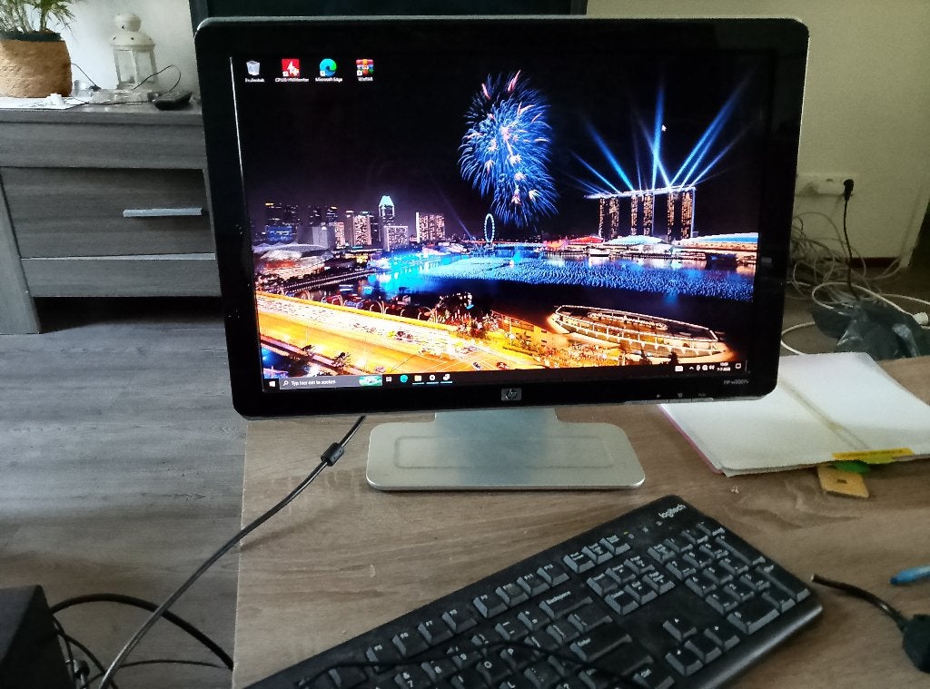 HP 24‑inch Monitor, Gaming, IPS, Ophalen of Verzenden, Zo goed als nieuw