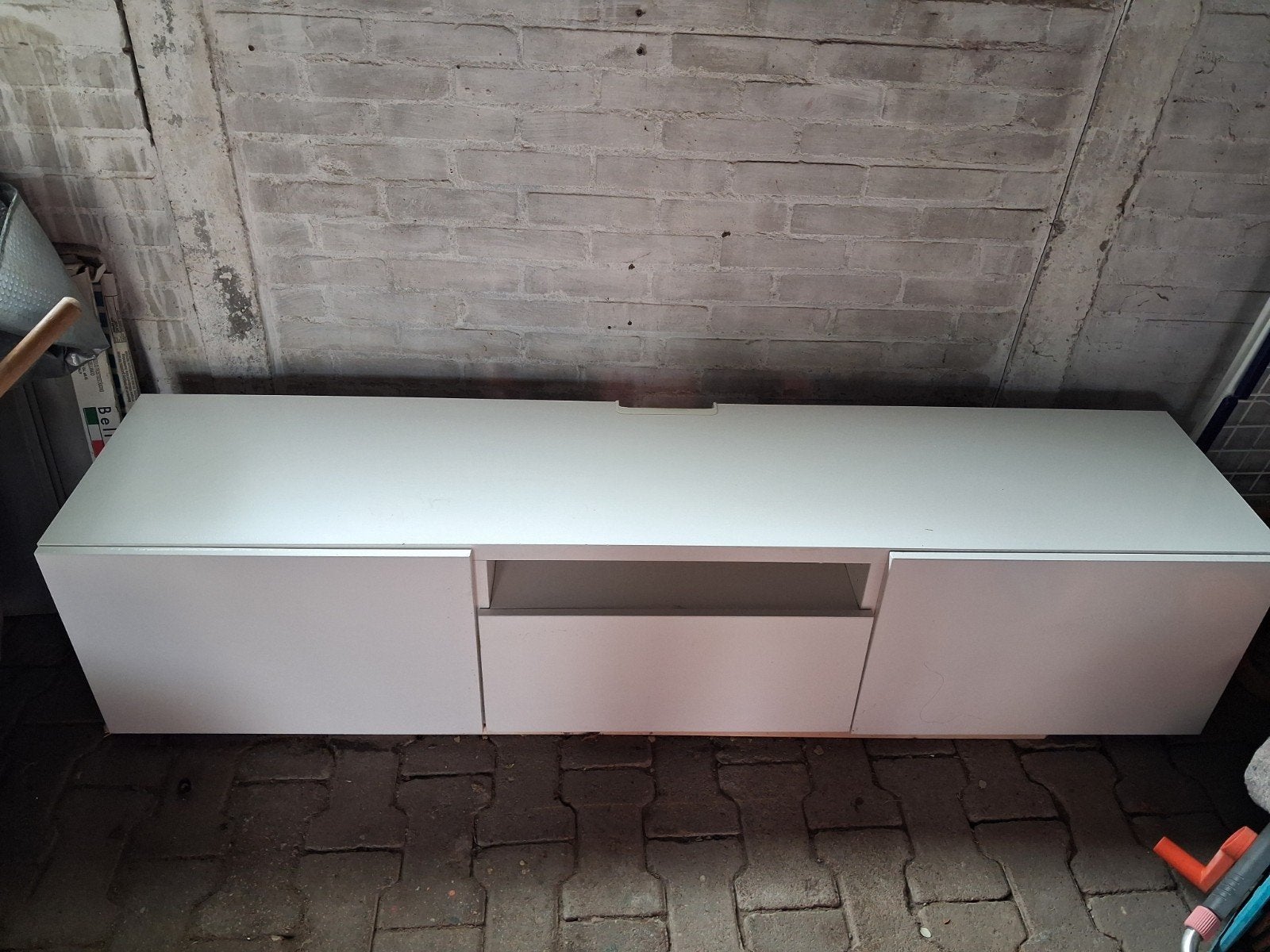 IKEA tv meubel 180 cm, Ophalen, Gebruikt, 150 tot 200 cm, Minder dan 100 cm