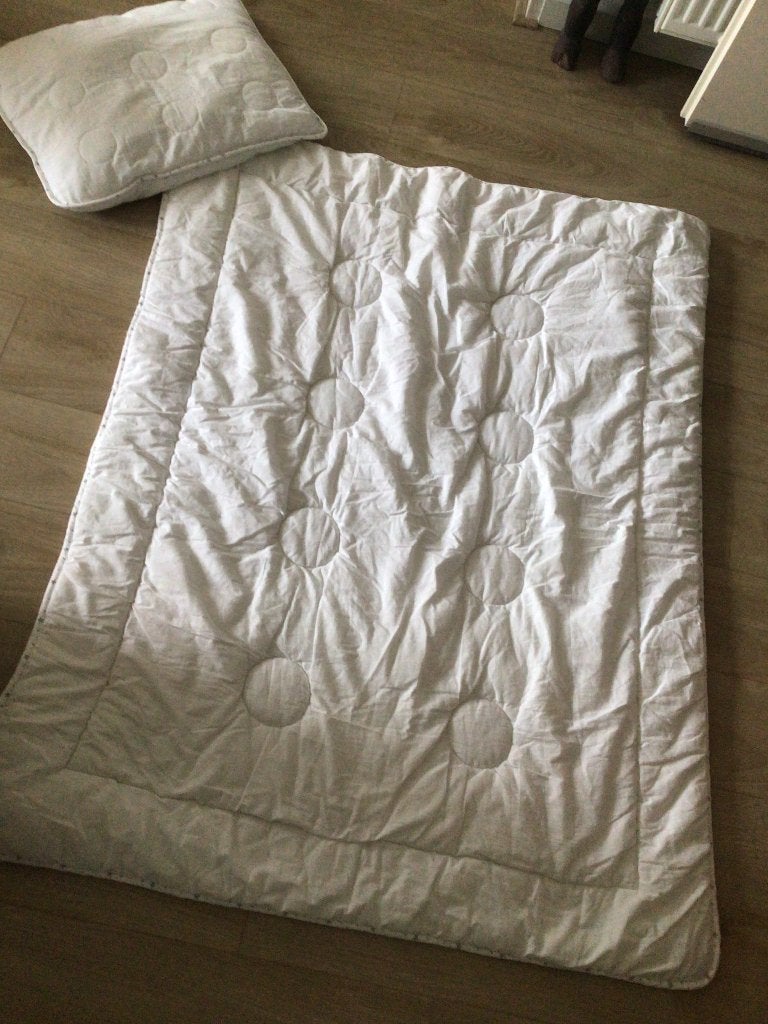 Peuterdekbed met kussen, Ophalen, Jongetje of Meisje, Wit, Deken of Dekbed