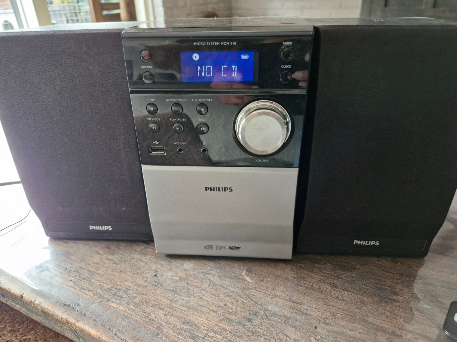 Philips Microset MCM1110 met CD-speler en USB, Audio, Tv en Foto, Stereo-sets, Ophalen, Philips, Gebruikt, Microset