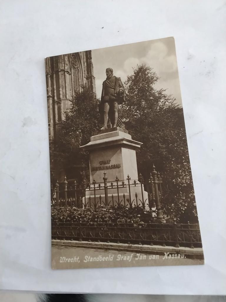 UTRECHT. STANDBEELD GRAAF JAN VAN NASSAU, Ophalen of Verzenden, Voor 1920, Utrecht