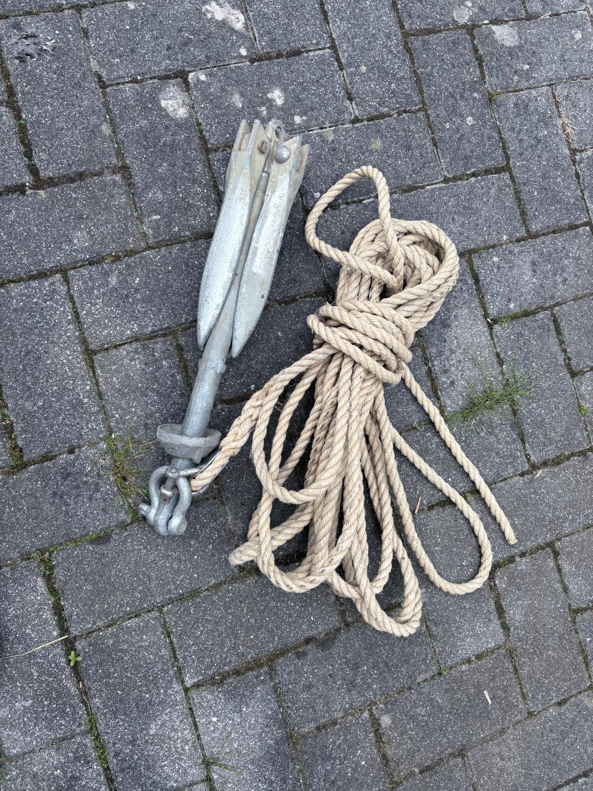 Scheepsanker inklapbaar 9 kg., Verzenden, Zo goed als nieuw, Ankeren en Afmeren, Zeilboot of Motorboot