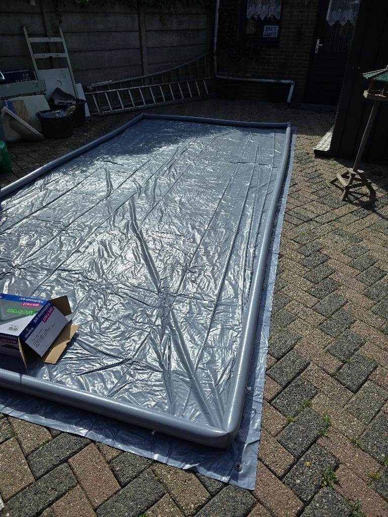 grondzeil met opblaas rand 240-570, Caravans en Kamperen, Caravan accessoires, Ophalen, Zo goed als nieuw
