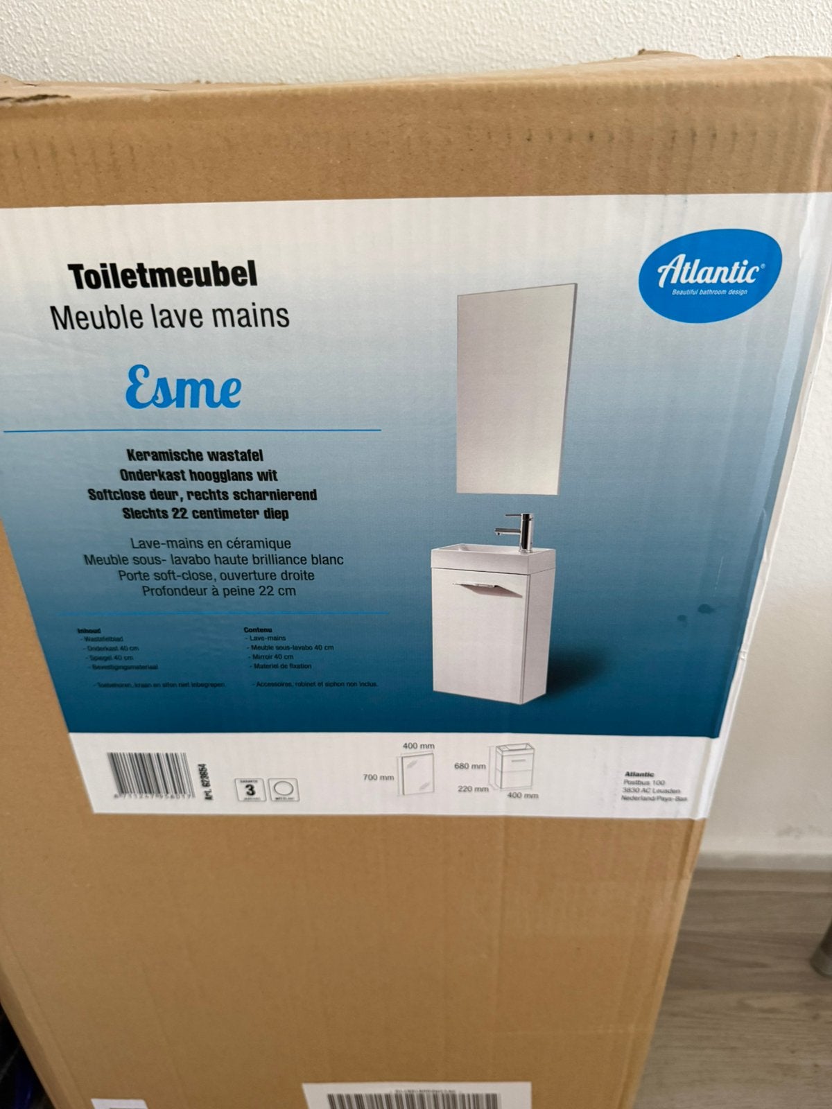 Toiletmeubel compleet, Huis en Inrichting, Badkamer | Badkamermeubels, Ophalen, Overige typen, Nieuw, 50 tot 100 cm