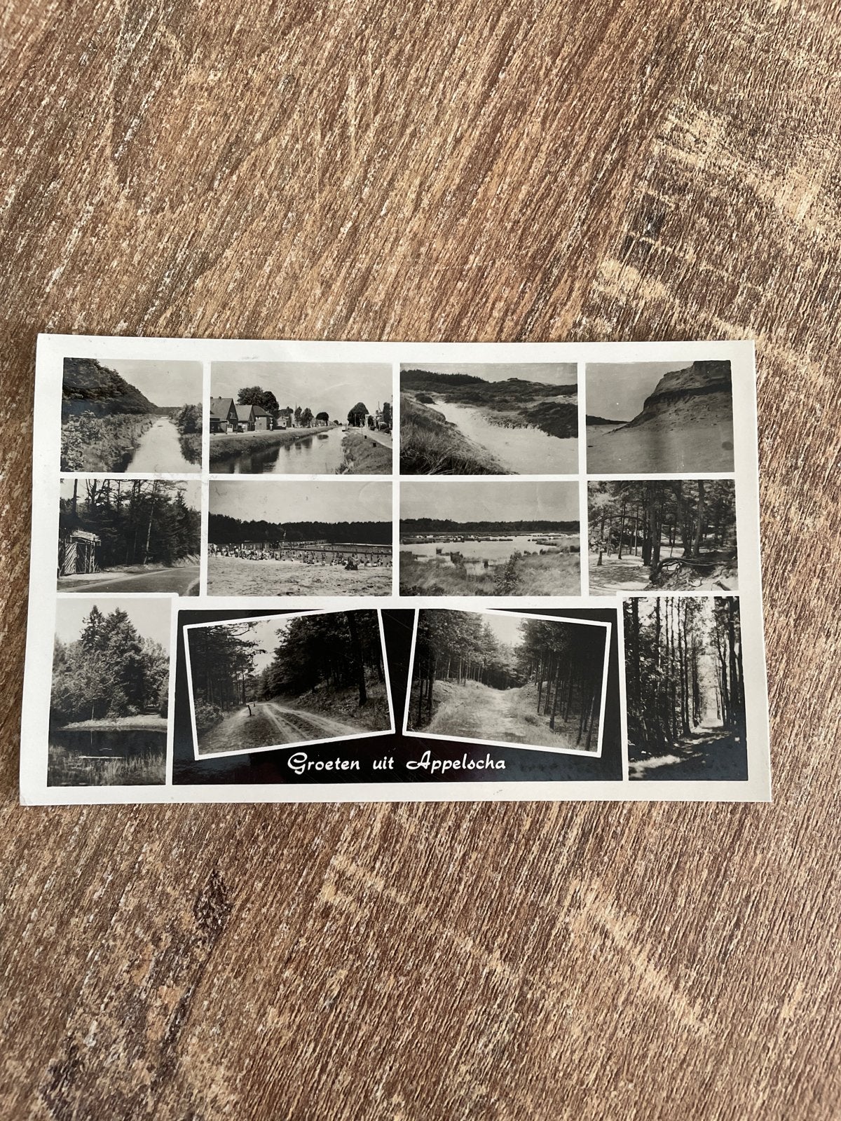 Ansichtkaart Groeten uit Appelscha (Gelopen), Verzamelen, Ophalen of Verzenden, 1960 tot 1980, Gelopen, Friesland
