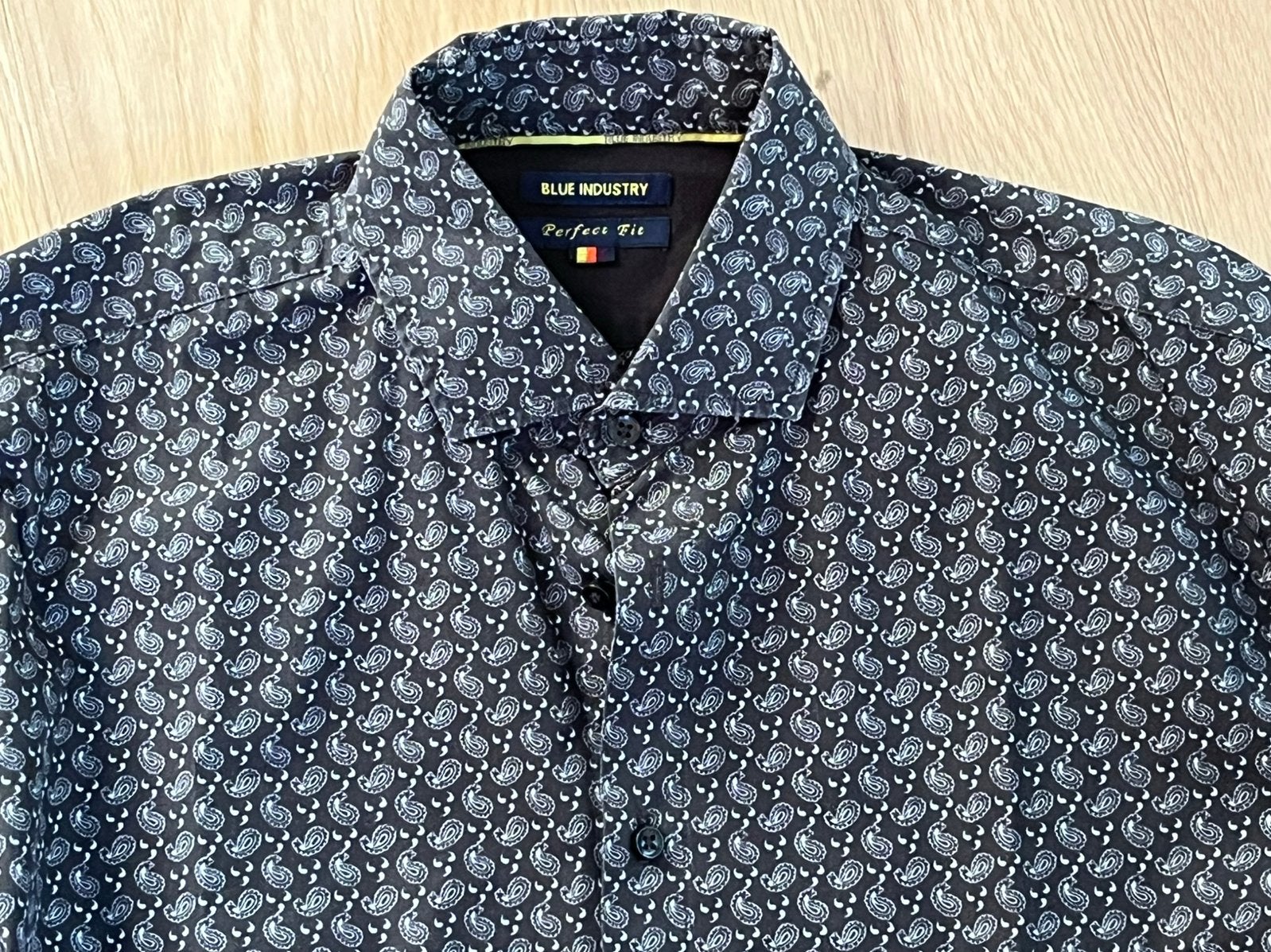 Mooi overhemd van Blue Industry, mt L (igst), Ophalen of Verzenden, Zo goed als nieuw, Grijs, Halswijdte 41/42 (L)