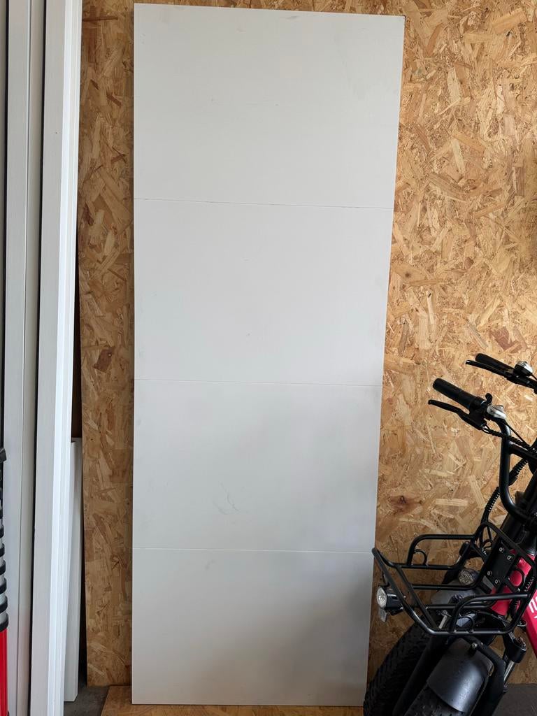 Nieuwe 4-vaks freeslijn volspaan stompe binnendeur 83x231,5, Ophalen, 80 tot 100 cm, 215 cm of meer, Binnendeur