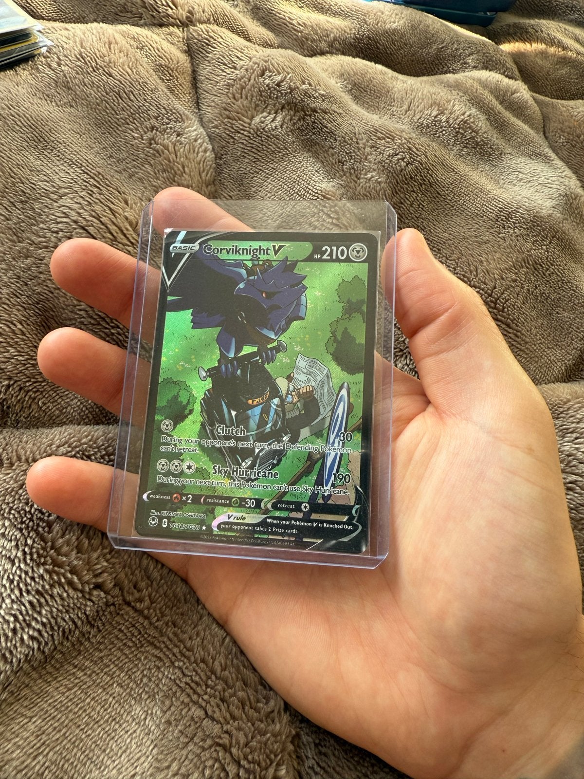 Corviknight V Pokémon kaart (Foil), Hobby en Vrije tijd, Verzamelkaartspellen | Pokémon, Ophalen of Verzenden, Nieuw, Losse kaart