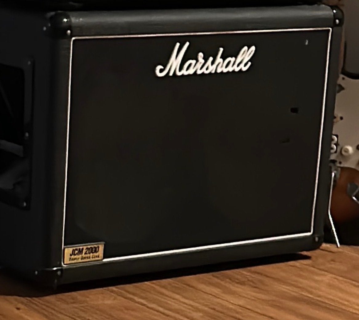 Marshall JCM 2000 2x12 cabinet, Ophalen of Verzenden, Gebruikt, Gitaar, Minder dan 50 watt