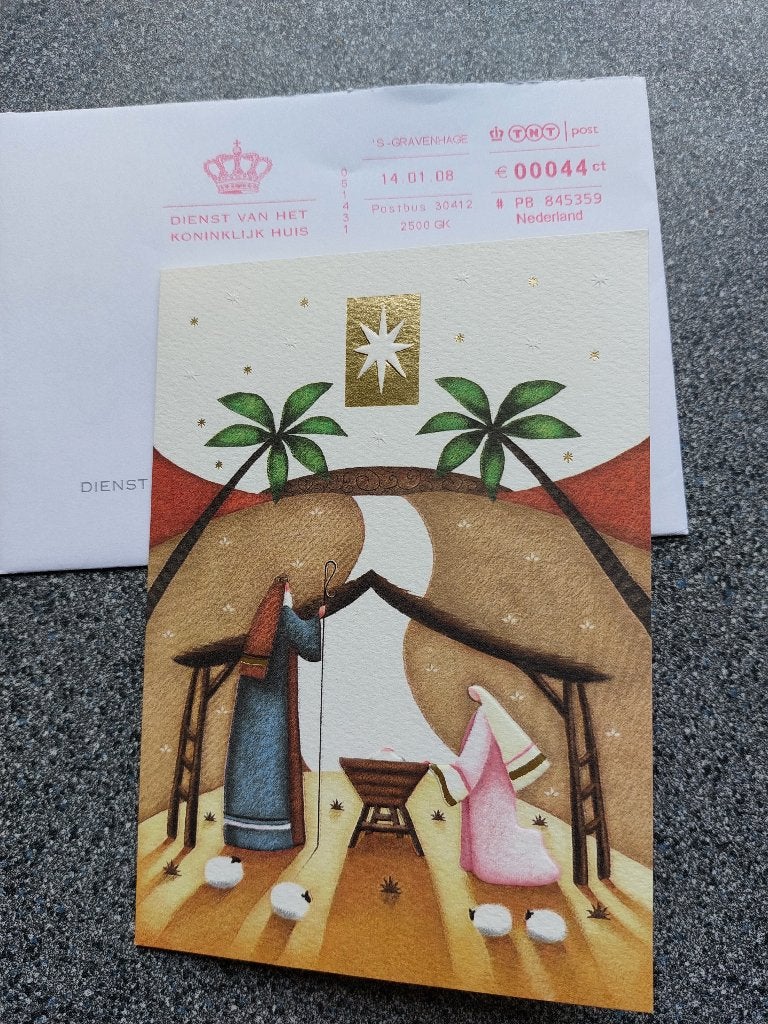 Kerstgroet Koningin en gezin Prinses Margriet & Mr van Voll, Verzamelen, Koninklijk Huis en Royalty, Ophalen of Verzenden, Nieuw