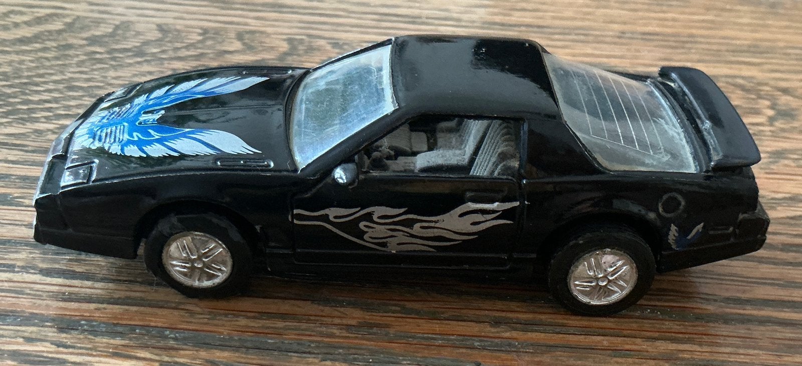 Zwarte Pontiac Firebird Trans Am. AUTO 11.5 CM, Ophalen of Verzenden, Gebruikt, Auto