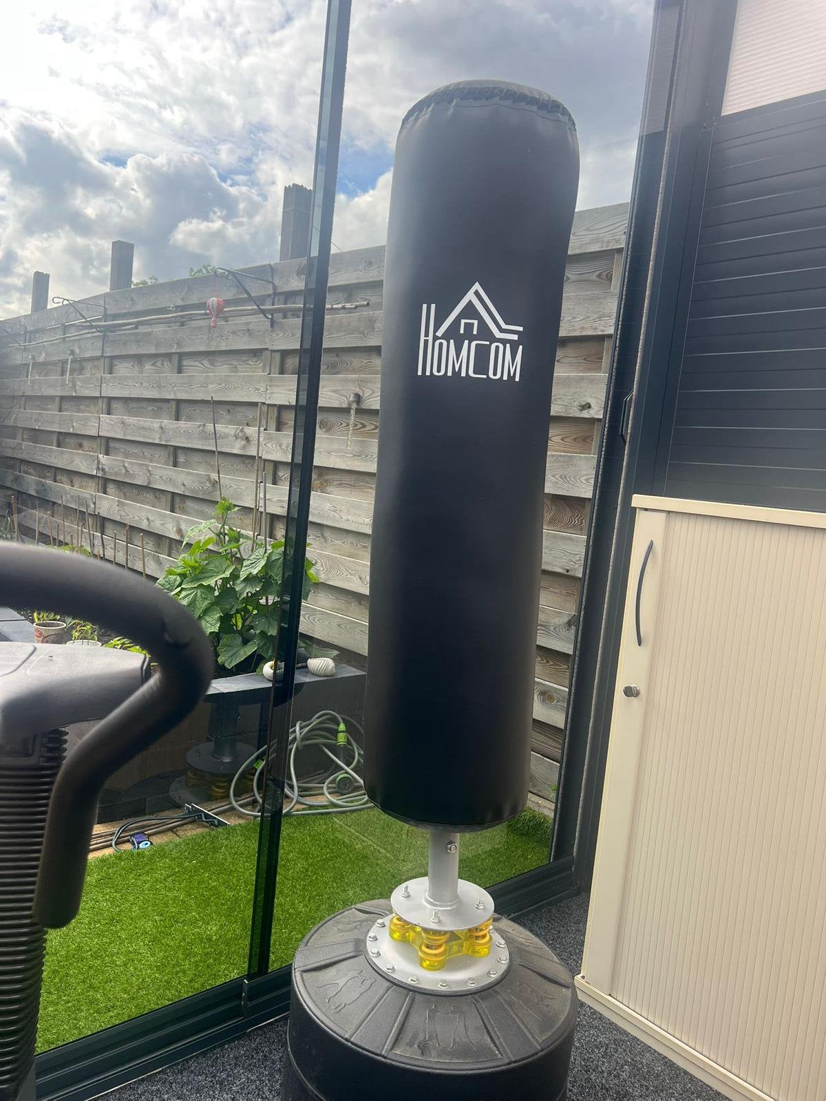 Vrijstaande Bokszak / Punching Bag met Veer, Ophalen, Zo goed als nieuw, Bokszak