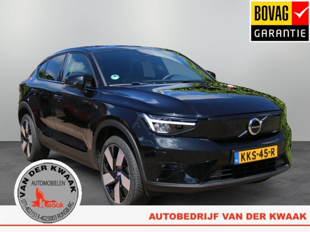 Volvo C40 Recharge Ultimate 69 kWh (bj 2023, automaat), Auto's, Volvo, 12 maanden, 0 cilinders, Zwart, 82 kWh