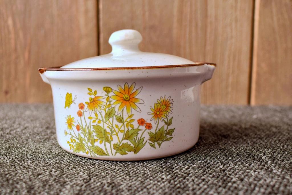 Vintage Wildflower ovenschaaltje,  Jaren '70, Ophalen of Verzenden