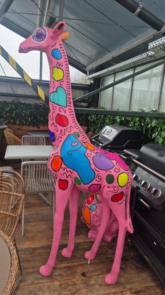 Decoratie Giraffe en Kikker kunstwerken, Ophalen, Zo goed als nieuw, Dier