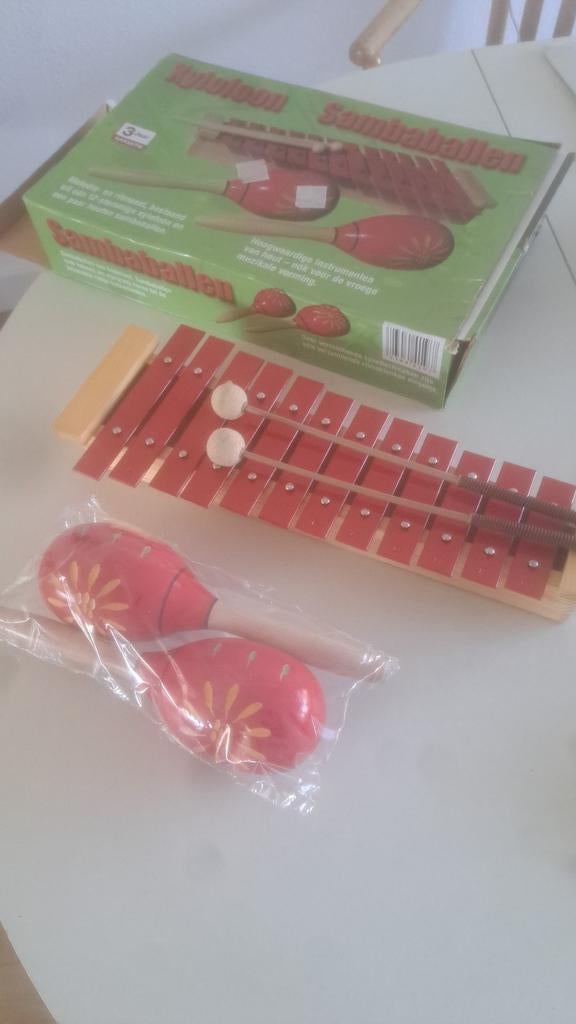 Xylofoon en twee Sambaballen., Muziek en Instrumenten, Ophalen of Verzenden, Zo goed als nieuw