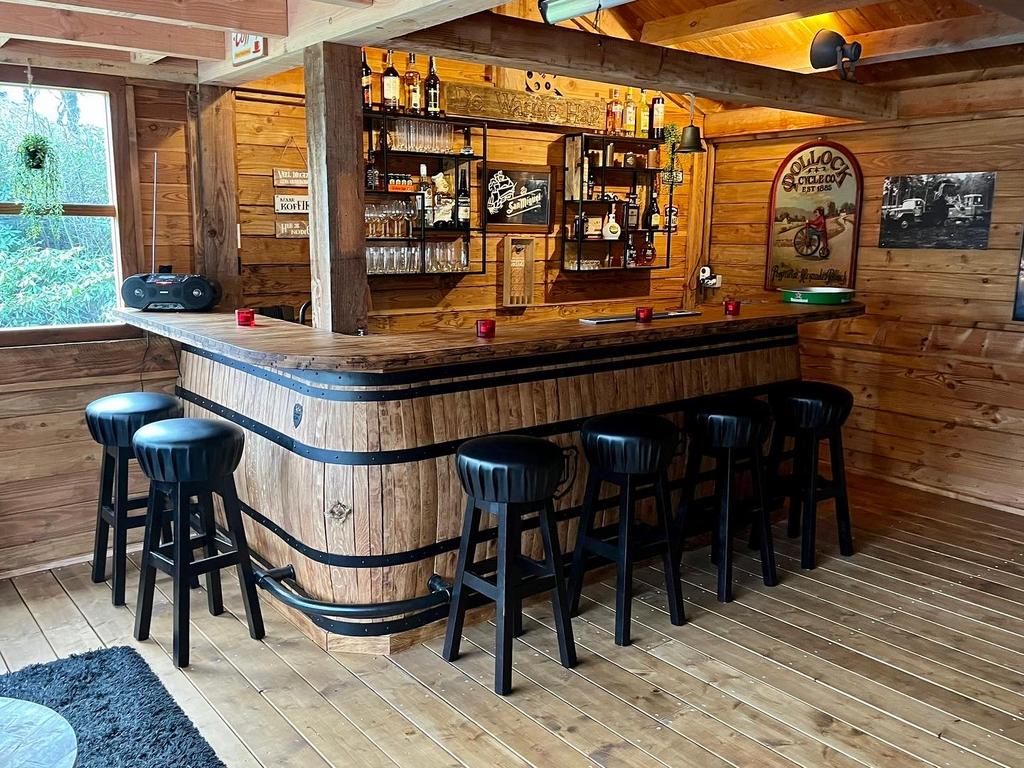 Unieke handgemaakte bar van wijnvaten en eikenhout, Ophalen, Renswoude, Richardheuff@ziggo.nl, Nieuw