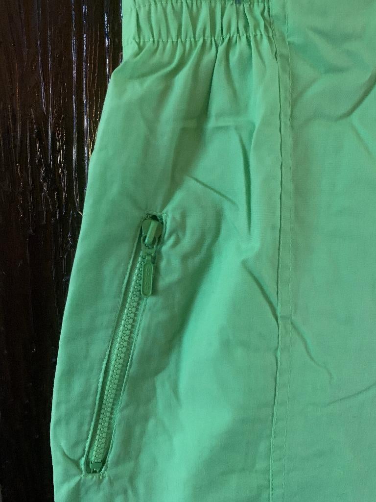 Groene skibroek maat 176 met paarse voering wintersport, Kinderen en Baby's, Kinderkleding | Maat 176, Ophalen of Verzenden, Gebruikt