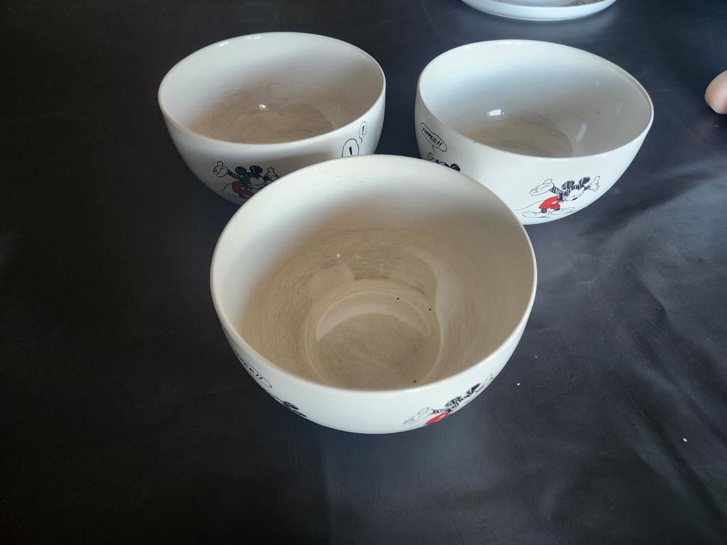 Set 3 schalen Disney Mickey mouse, Ophalen of Verzenden
