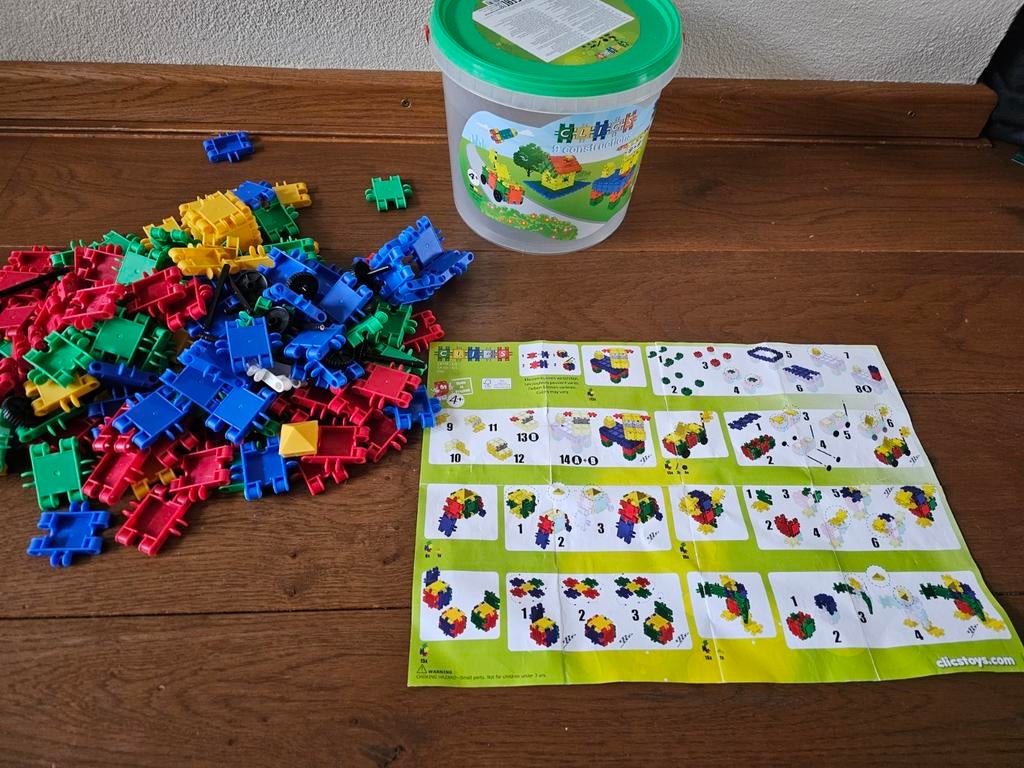 Clics Bouwstenen Emmer - Creatief Speelgoed, Ophalen of Verzenden, Gebruikt, Overige merken