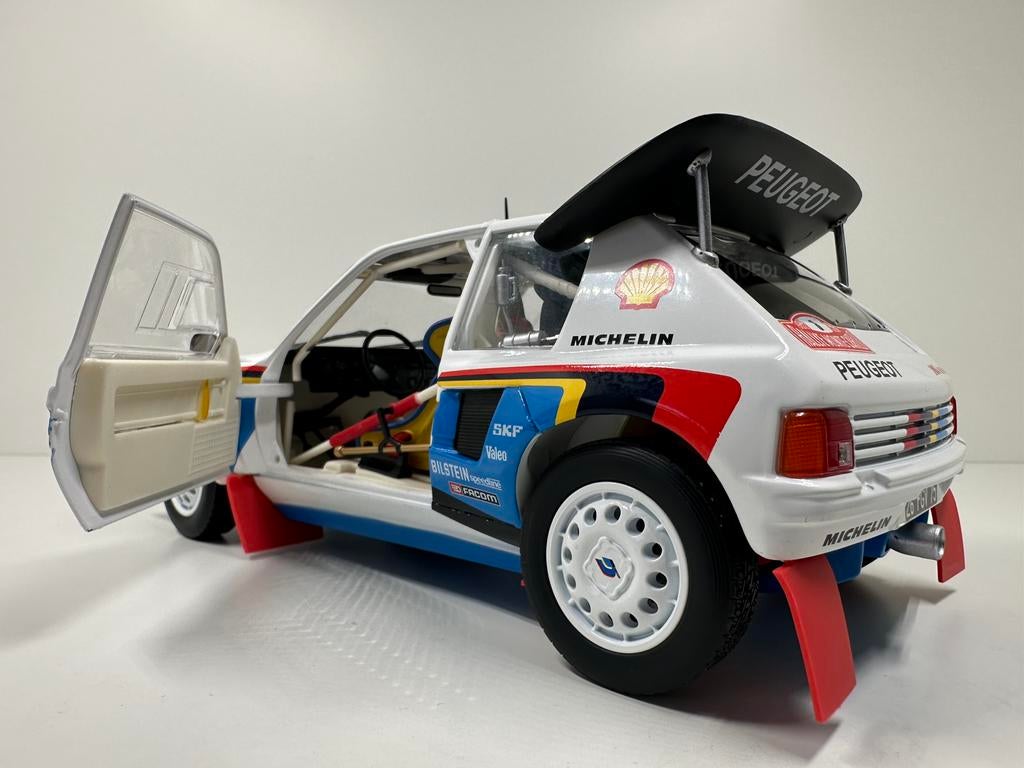 PEUGEOT 205 T16 SABY RALLY MONTE CARLO 1986 1:18 NOREV NIEUW, Ophalen of Verzenden, Nieuw, Auto, Norev
