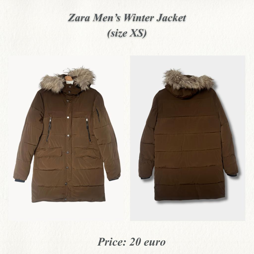 Zara Men’s Winter Jacket (Size XS), Ophalen of Verzenden, Zo goed als nieuw, Maat 46 (S) of kleiner, Zwart