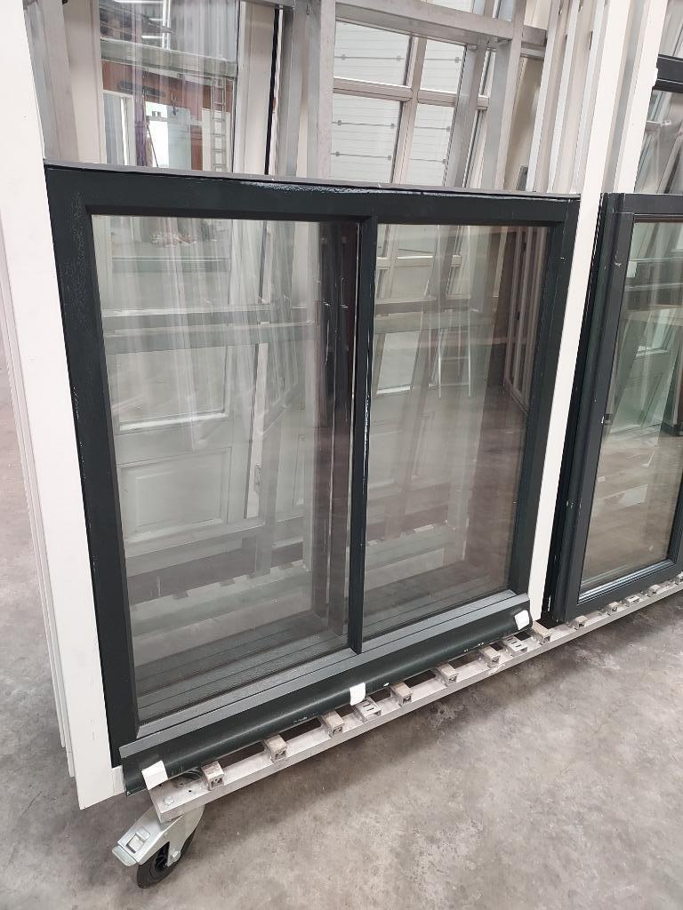 5x Nieuw guillotine raamkozijnen Hr++, Doe-het-zelf en Verbouw, Gevelraam of Ruit, Zo goed als nieuw, Dubbelglas, 120 tot 160 cm