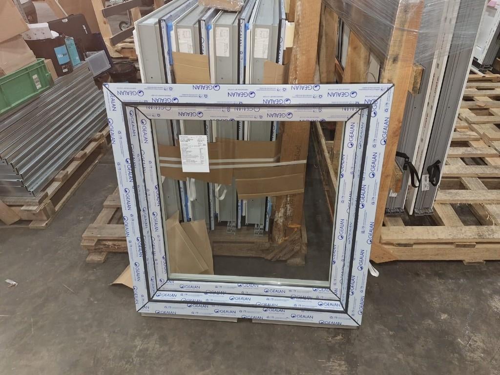 Nieuwe Kozijnen Gealan 100x100 Antraciet (120mm Profiel ), Doe-het-zelf en Verbouw, Kozijnen en Schuifpuien, Kunststof, Raamkozijn