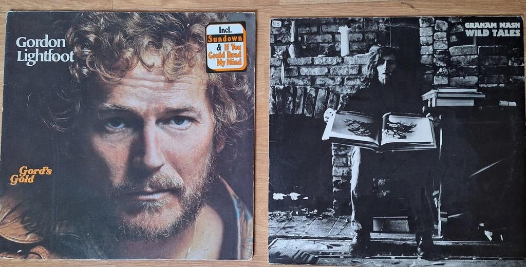 LP's van Gordon Lightfoot en Graham Nash, Cd's en Dvd's, Vinyl | Pop, Ophalen, Gebruikt, 12 inch