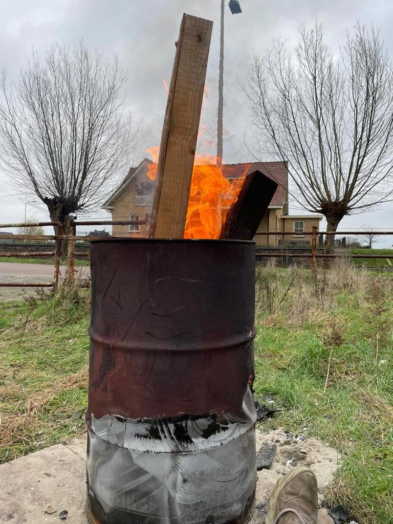 🔥🛢🔥stookton, vuurton, vuurkorf,vuurvat, brandvat 🔥🛢🔥, Ophalen