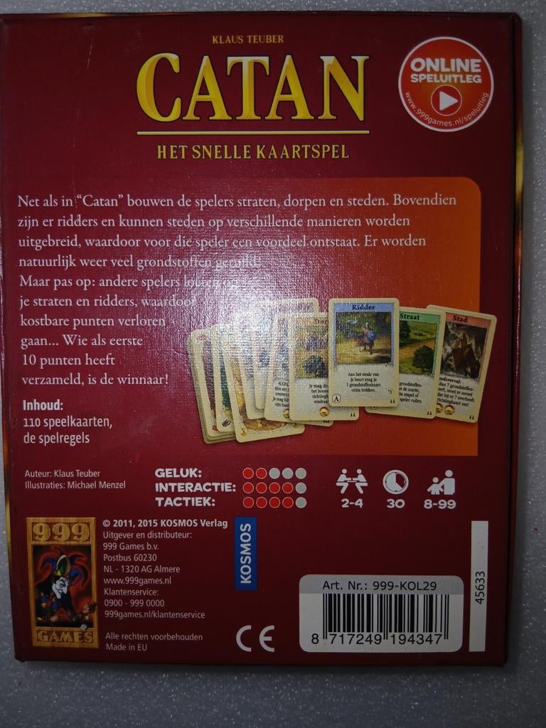 Spel., Ophalen, Nieuw, Speelkaart(en)