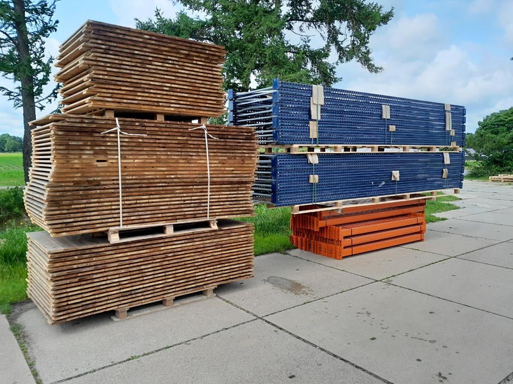 Partij mecalux palletstelling magazijnstelling gebruikt., Ophalen