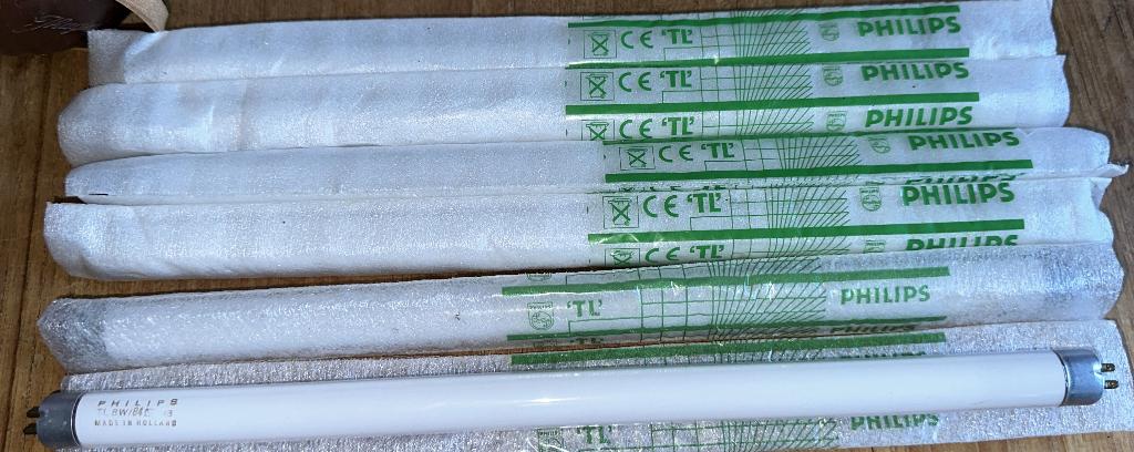 6 stuks philips tl lamp 8watt/84 30,2 cm, Minder dan 30 watt, Overige typen, Nieuw, Bajonetsluiting