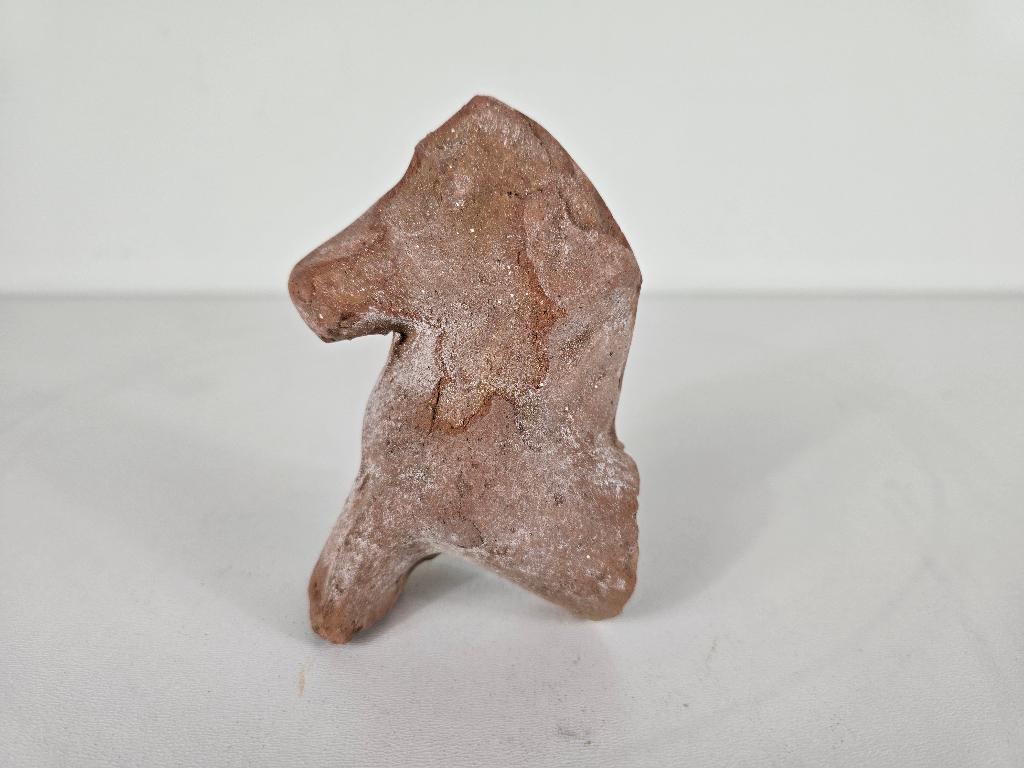 Fragment hoofd paard, terracotta, China, Han-dynastie, Ophalen of Verzenden