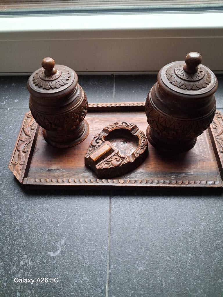 Rookset hout, Ophalen of Verzenden, Gebruikt, Tabaksdoos of Verpakking